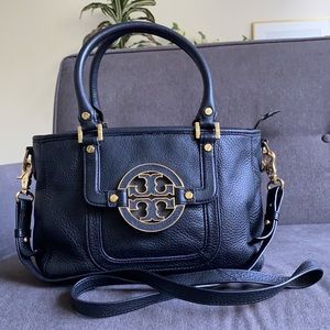 TORY BURCH | AMANDA MINI SATCHEL | BLACK